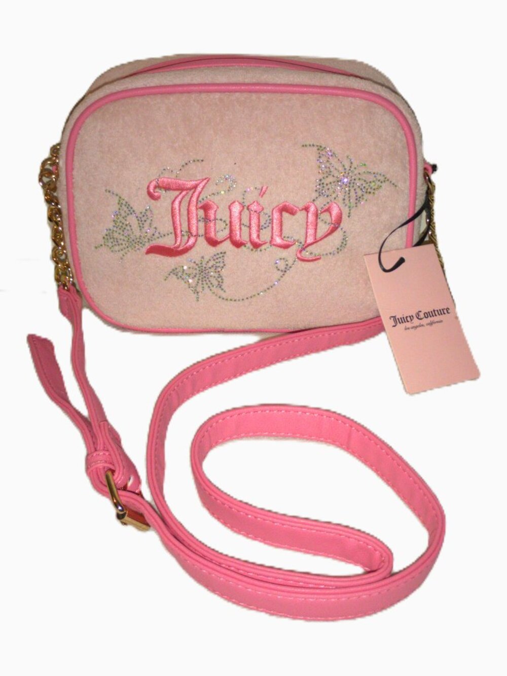 Juicy Couture Pink Diamond Wingin It Crossbody/Shoulder/Camera Bag